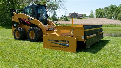 road wideners skid steer attachment|skid steer road grader attachment.